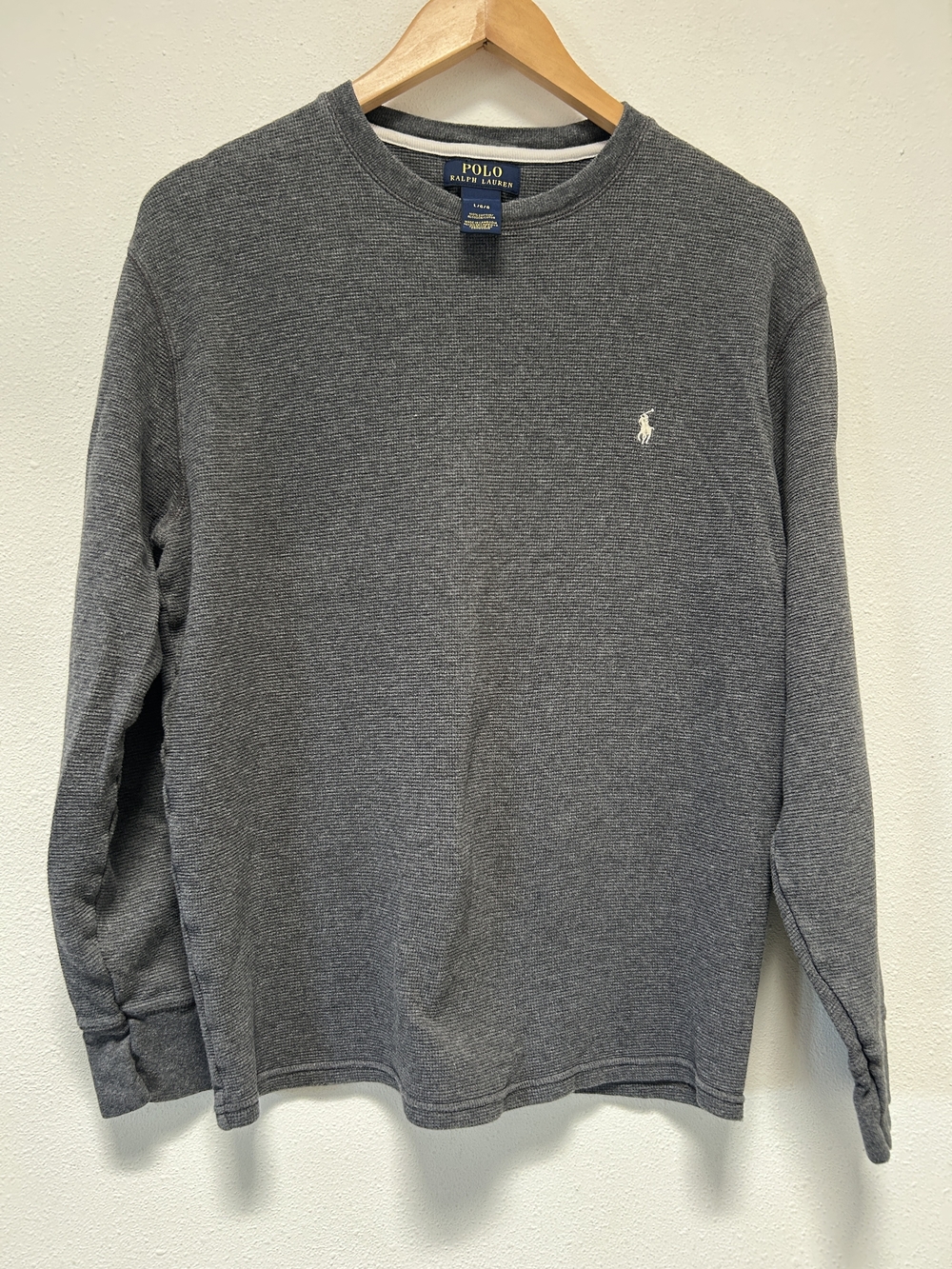 Polo by Ralph Lauren Long-Sleeve Crew Tee - Charcoal
